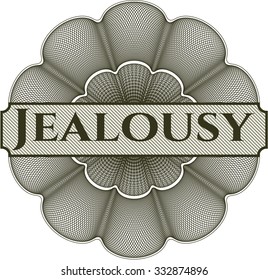 Jealousy abstract rosette