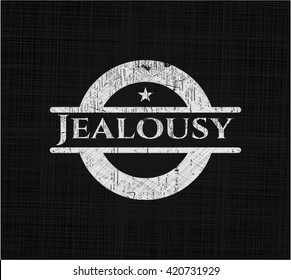 Jealousy chalk emblem