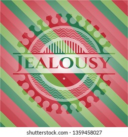 Jealousy Christmas Style Emblem.