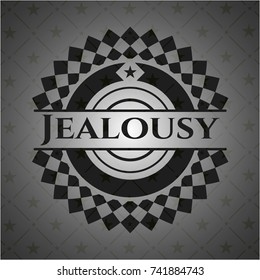 Jealousy dark emblem. Retro