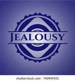 Jealousy emblem with denim texture