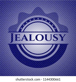 Jealousy emblem with jean texture