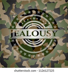 Jealousy on camo texture