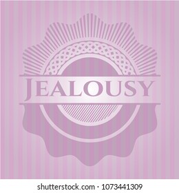  Jealousy retro style pink emblem