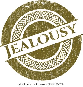 Jealousy rubber grunge texture seal