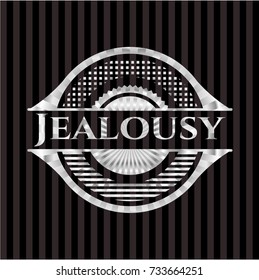 Jealousy silver badge or emblem