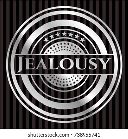 Jealousy silver emblem or badge