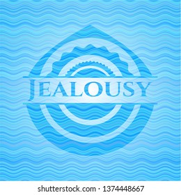 Jealousy water emblem background.