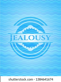 Jealousy water emblem. Vector Illustration. Detailed.