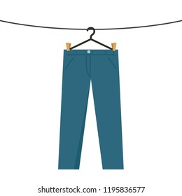 jean cartoon vector. wallpaper. free space for text.