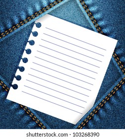 jean material vector image