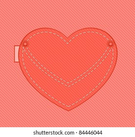 Jean pocket. Vector illustration