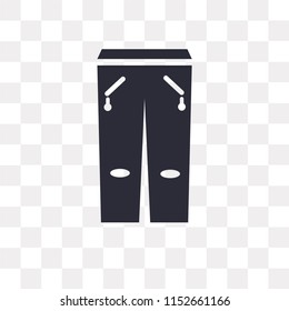 Jean vector icon isolated on transparent background, Jean logo concept