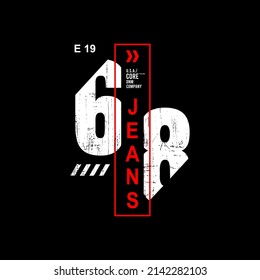 jeans 68  typography for print t shirt vector
