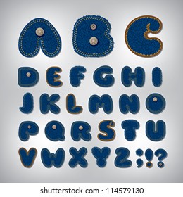 Jeans alphabet