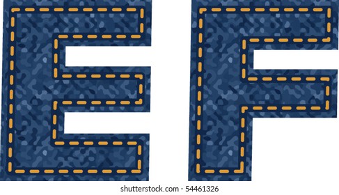 jeans alphabet