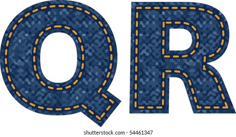 jeans alphabet