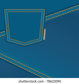 The jeans background with back pocket