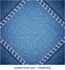 Jeans background. Vector texture