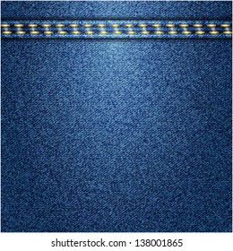 Jeans background. Vector texture