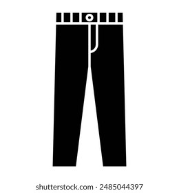 Jeans Black icon. vector illustration.
