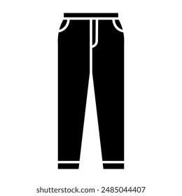 Jeans Black icon. vector illustration.