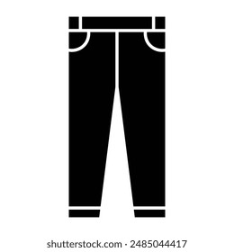 Jeans Black icon. vector illustration.