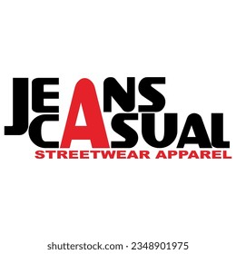 Jeans Casual Typography Logo Patch V91 Patch Streetwear, Urban, Luxury, Modern Design Patch Commercial Use