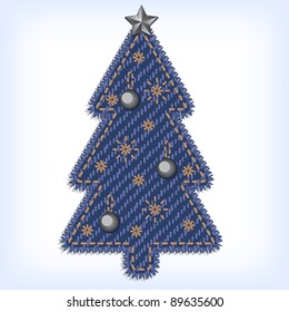 Jeans christmas tree