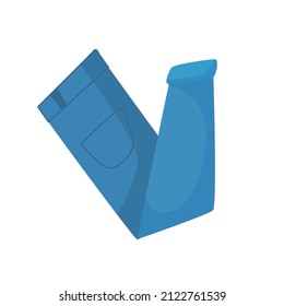 Jeans. Das Konzept, Kleidung zu kaufen. Vektorgrafik.