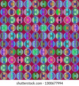 Jeans fabric background with clothes button.