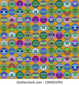 Jeans fabric background with clothes button.
