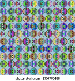 Jeans fabric background with clothes button.