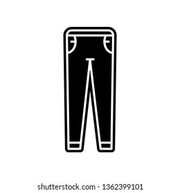 Jeans, fashion, clothes dress icon. Element of clothes for mobile concept and web apps icon. Glyph, flat icon for website design and development, app development