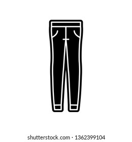 Jeans, fashion, clothes dress icon. Element of clothes for mobile concept and web apps icon. Glyph, flat icon for website design and development, app development
