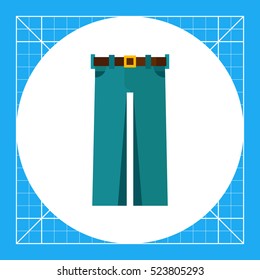 Jeans flat icon
