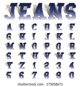 jeans font