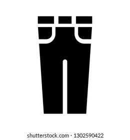 jeans glyph icon
