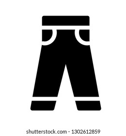 jeans glyph icon
