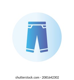 jeans gradient icon isolated on white background