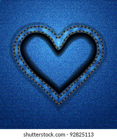 Jeans heart frame