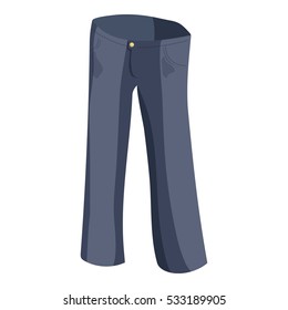 Jeans icon. Cartoon illustration of jeans vector icon for web