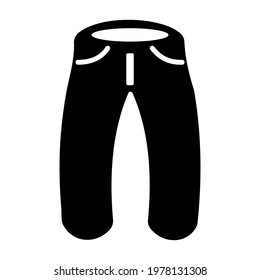 Jeans icon isolated vector illustration. High quality black style vector icon