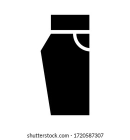 Icono de jeans o logotipo símbolo de signo aislado ilustración vectorial - iconos vectoriales de estilo negro de alta calidad

