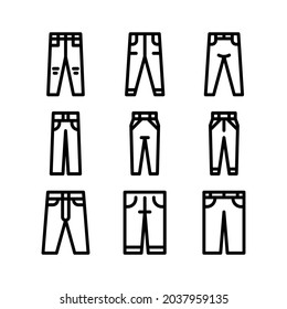 jeans icon or logo isolated sign symbol vector illustration - Collection of high quality black style vector icons
