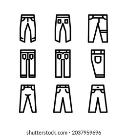 jeans icon or logo isolated sign symbol vector illustration - Collection of high quality black style vector icons
