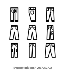 jeans icon or logo isolated sign symbol vector illustration - Collection of high quality black style vector icons
