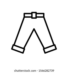 Jeans icon - men's trousers vector design