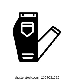 jeans icon solid style vector