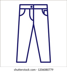 Jeans Icon Vector.